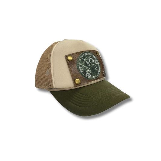 PD Foam Trucker - Olive and Tan