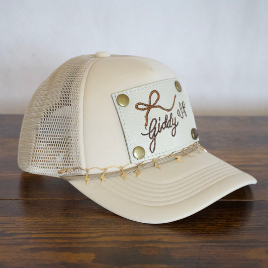 Gold Lightning Bolt Hat Chain