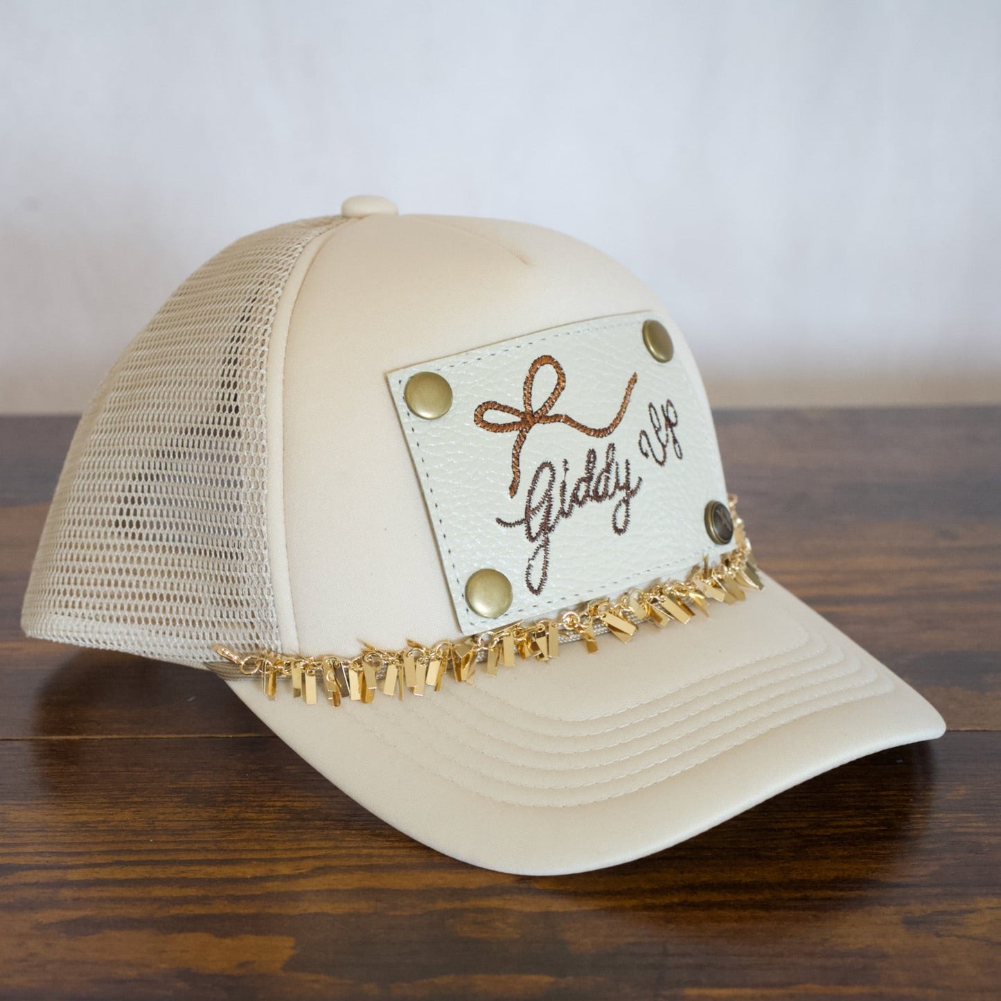 Gold Tinsel Hat Chain