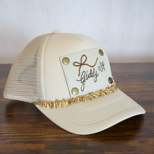 Gold Tinsel Hat Chain