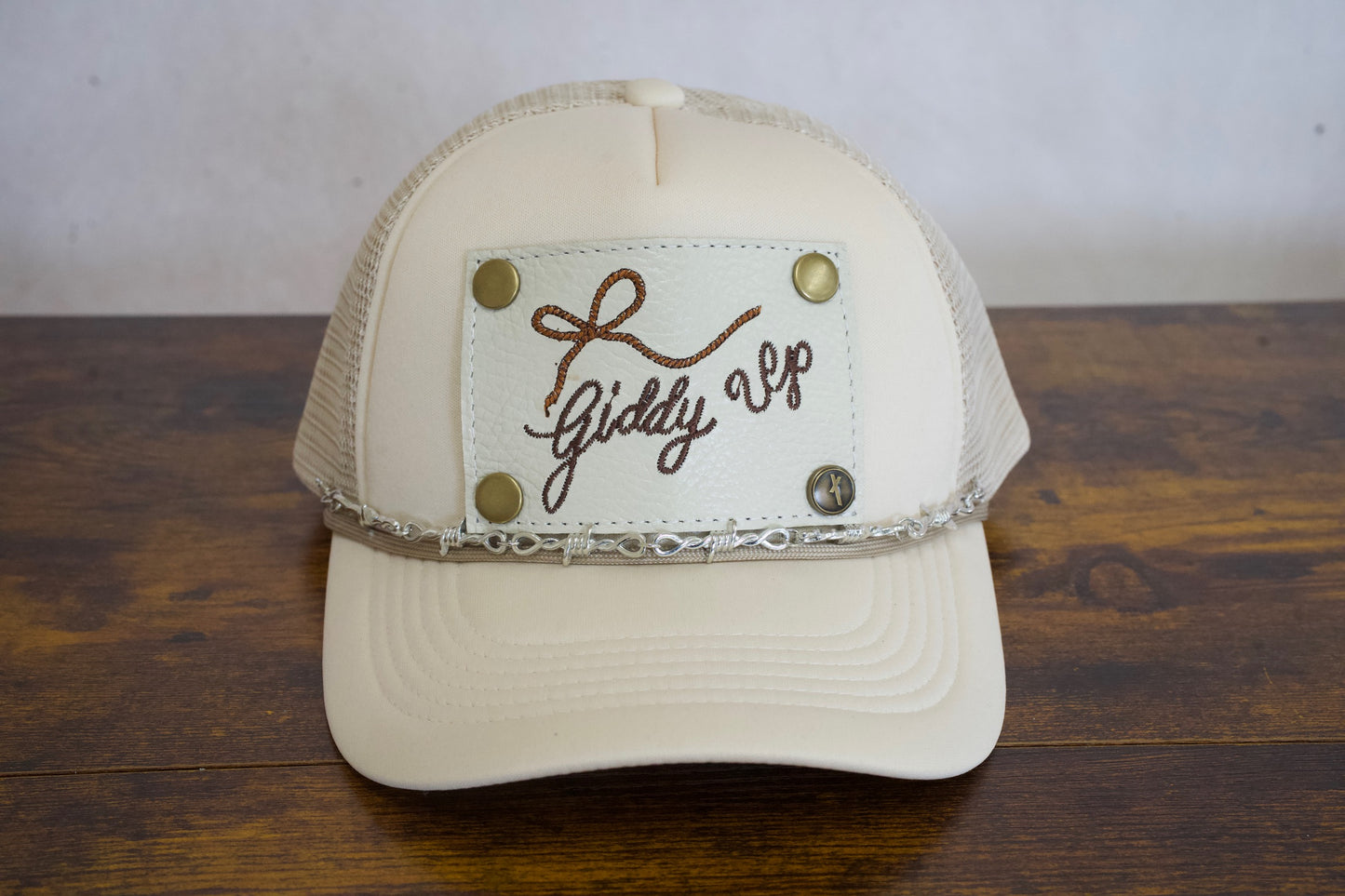 Silver Barbwire Hat Chain