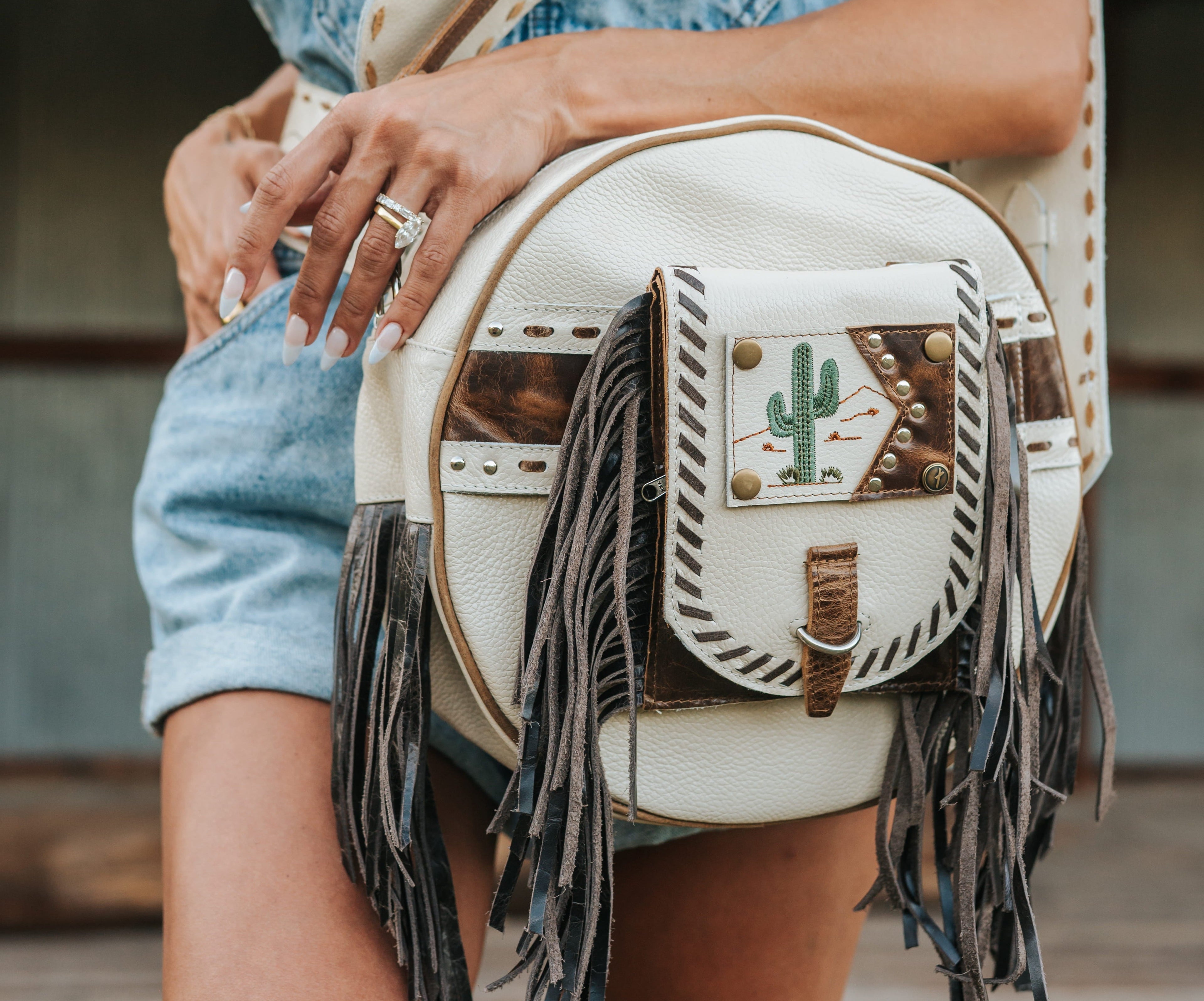 dixie leather backpack American Darling Western Handcrafted from Hair-On Cowhide & Genuine Sided Zip Denny&Dora Genuine Leather Backpack Luxury
