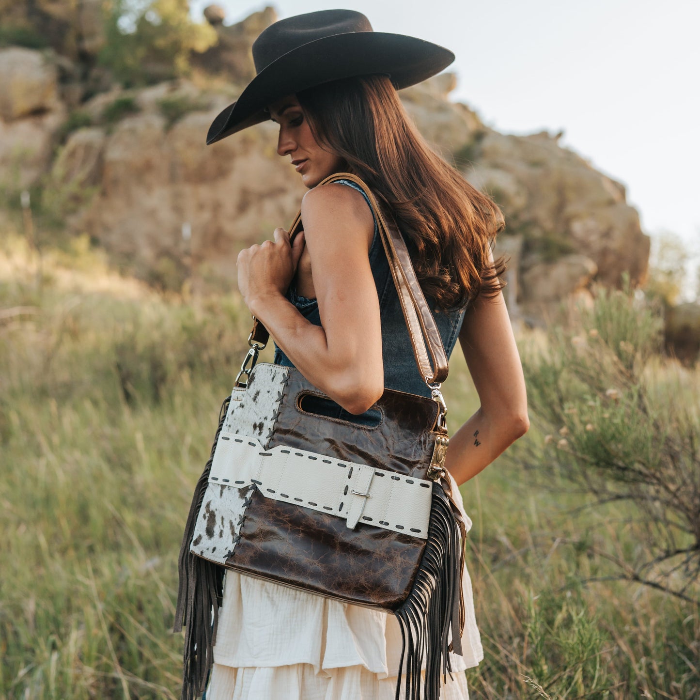 Marian - Tan/Hair Handbag