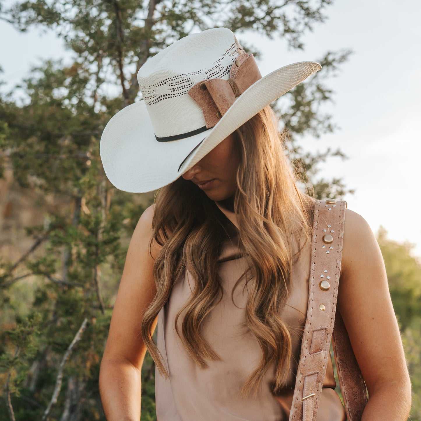 Badlands Straw Cowboy Hat Set