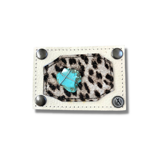 Turquoise Leopard Patch
